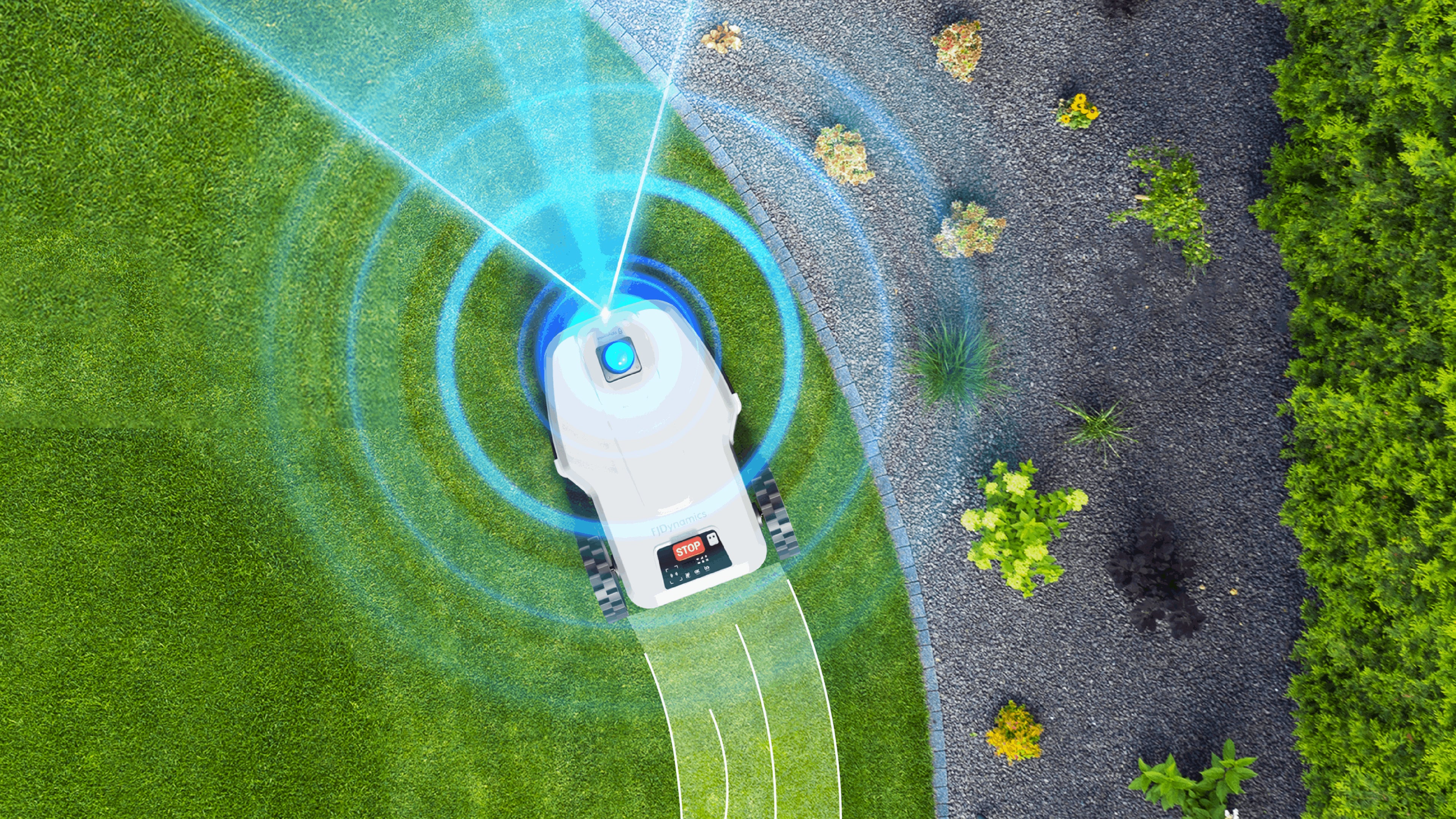 "FJD FL3000 No Wire LiDAR Robotic Lawn Mower"